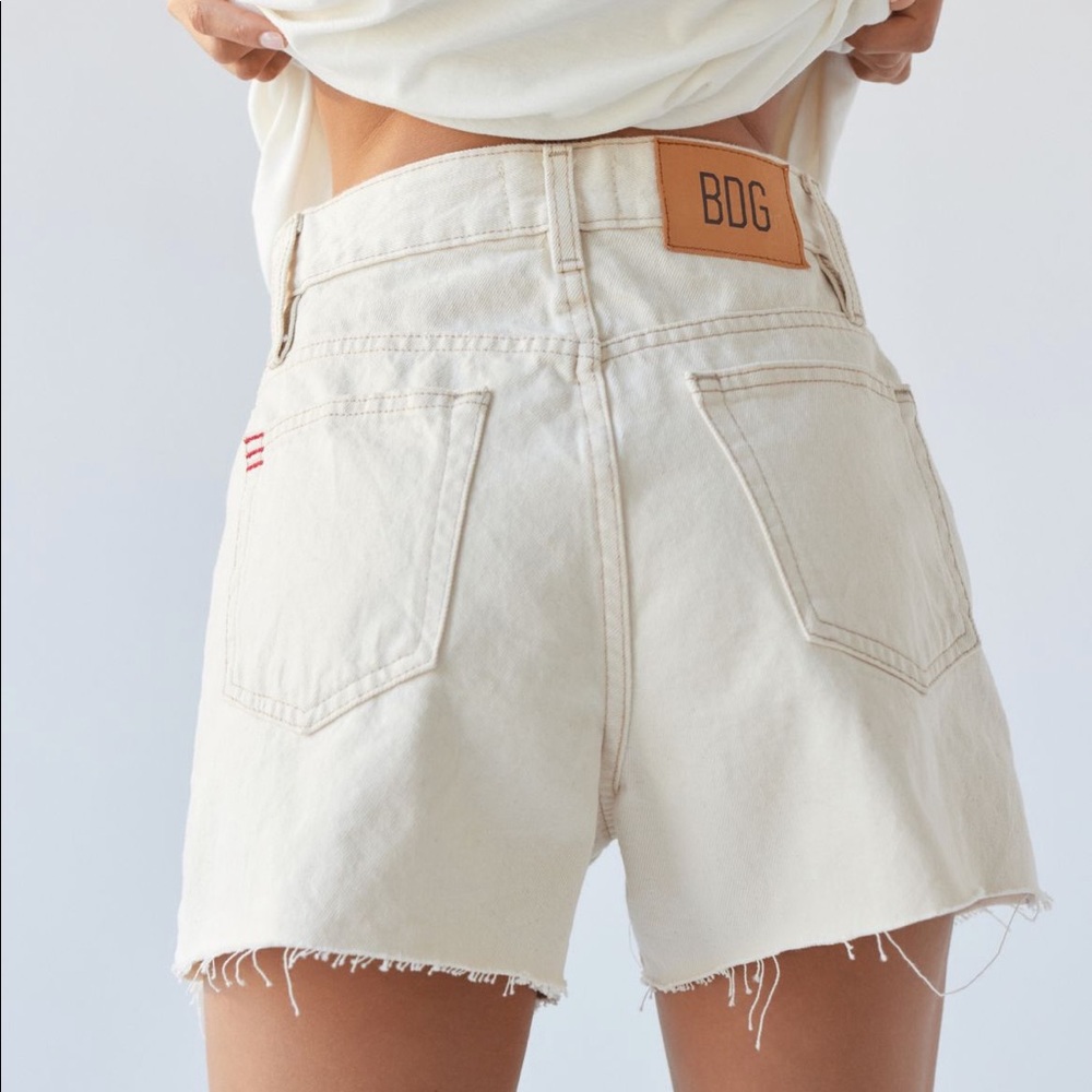 BDG A-line cutoff denim shorts